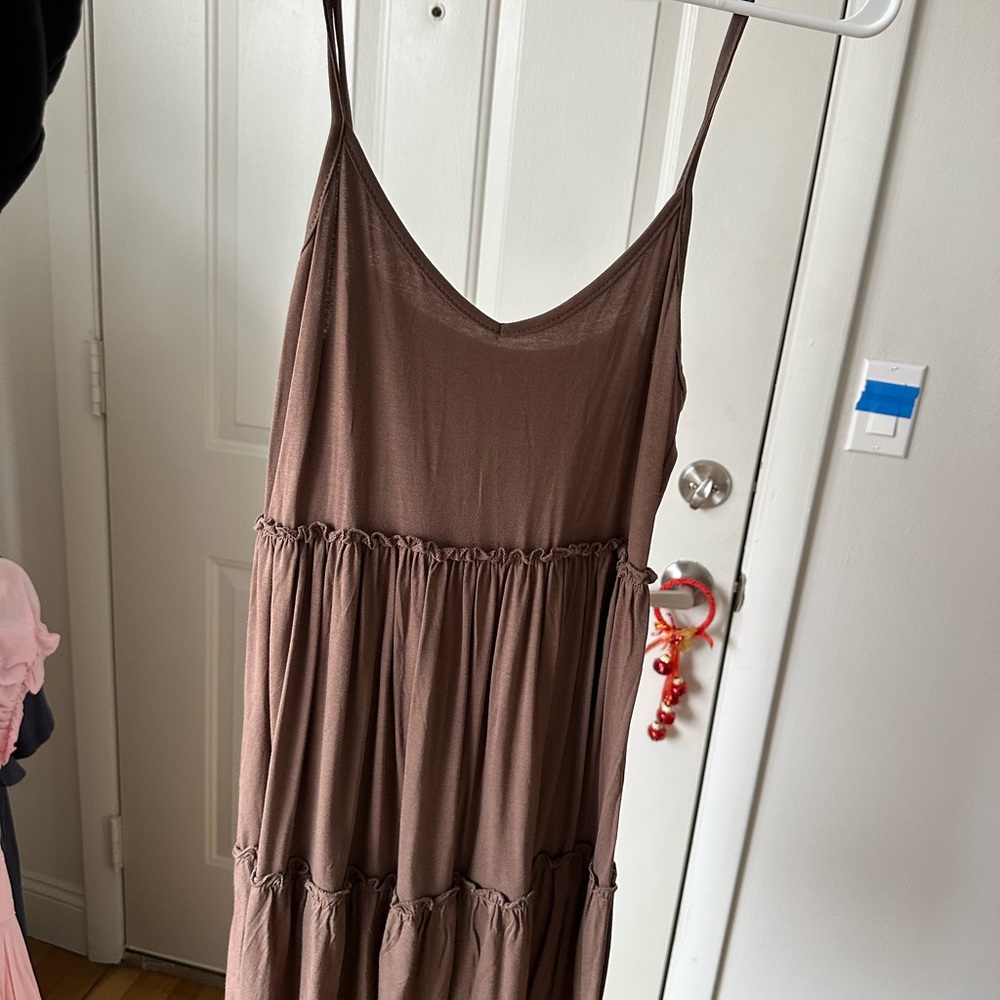 SHEIN Brown Maxi Dress